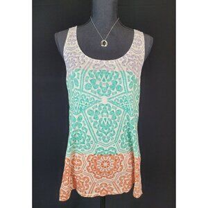 The Limited Top Shirt Tank Size L Ombre Medallion Summer Colorful Bright Flowy S
